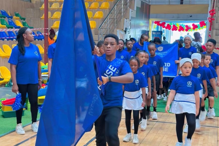 Students engaged in school activities